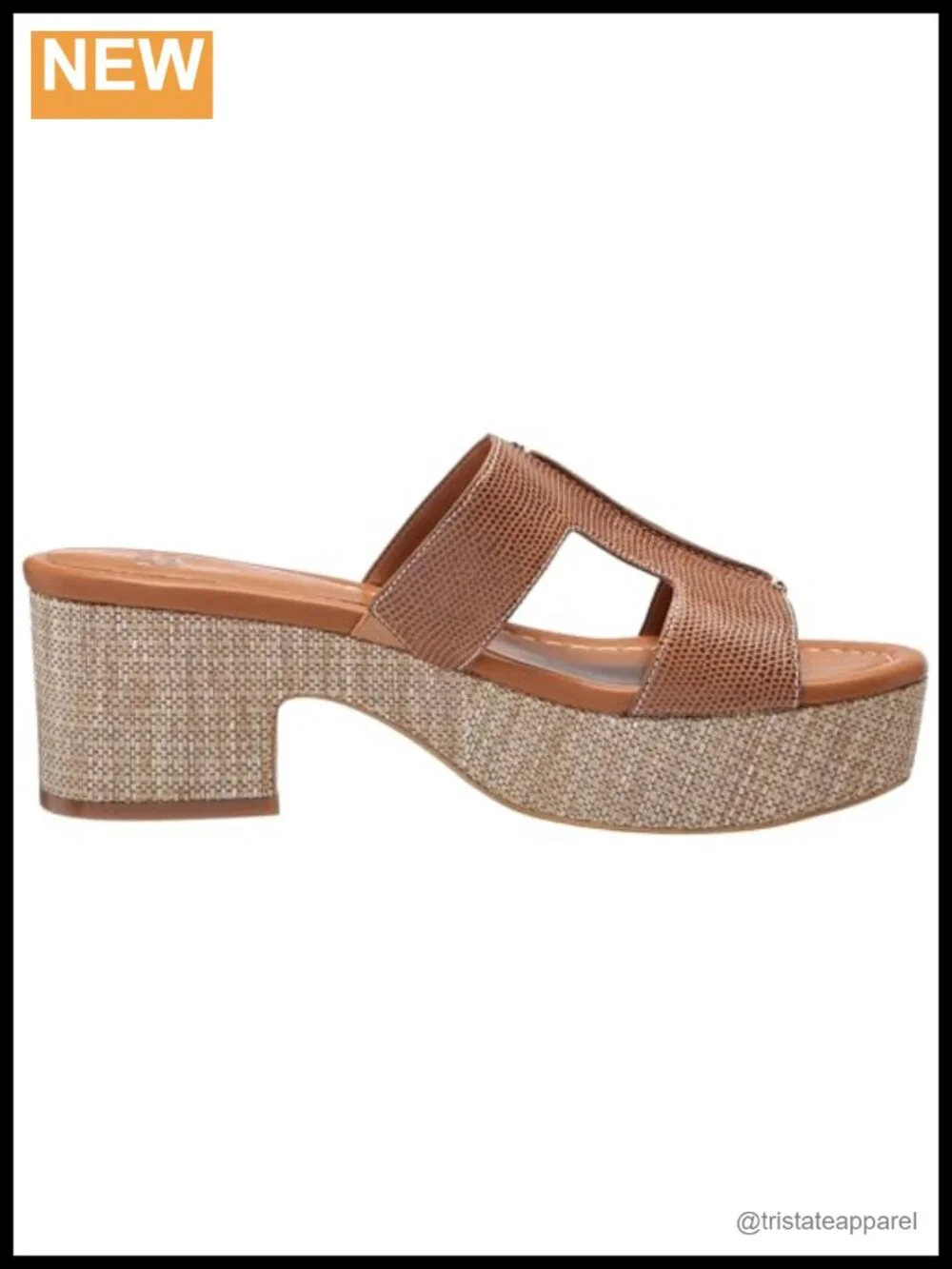 Donald J Pliner Disco Lizard Print Leather Slip-On Platform Sandals